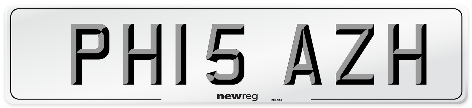PH15 AZH Number Plate from New Reg